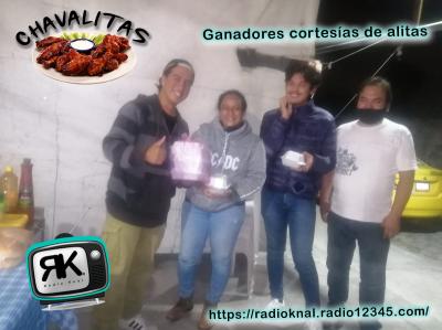 GANADORES CORTESÍAS DE ALITAS